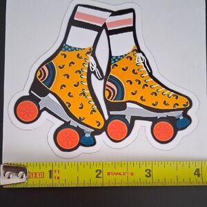 Retro Roller Skate Sticker
